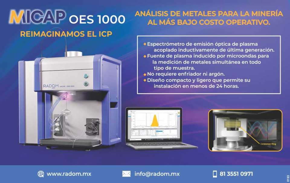MICAP ICP. Analisis de Metales para la Mineria, al mas bajo costo operativo. Espectometro de emision optica de plasma.No requiere enfriador ni argon. Diseño compacto y Ligero, facil instalacion. MICAP ICP. Analisis de Metales para la Mineria, al mas bajo costo operativo. Espectometro de emision optica de plasma.No requiere enfriador ni argon. Diseño compacto y Ligero, facil instalacion.