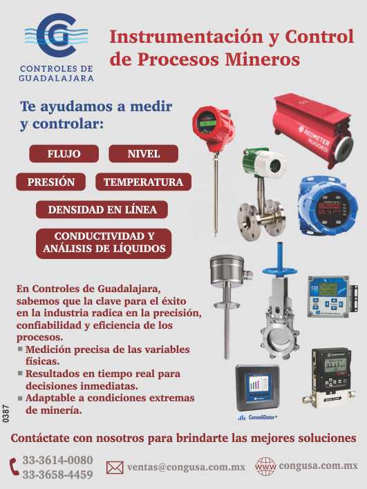 Te ayudamos a controlar: flujo, nivel, presion, temperatura, densidad en linea, conductividad y analisis de liquidos. Resultados en tiempo real para decisiones inmediatas
