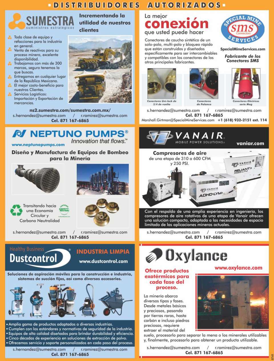 Suministros Estrategicos: equipo y refacciones para la industria en general. Conectores de Caucho sintetico. Equipos de Bombeo. Compresores de Aire. Soluciones de aspiracion movil para la construccion