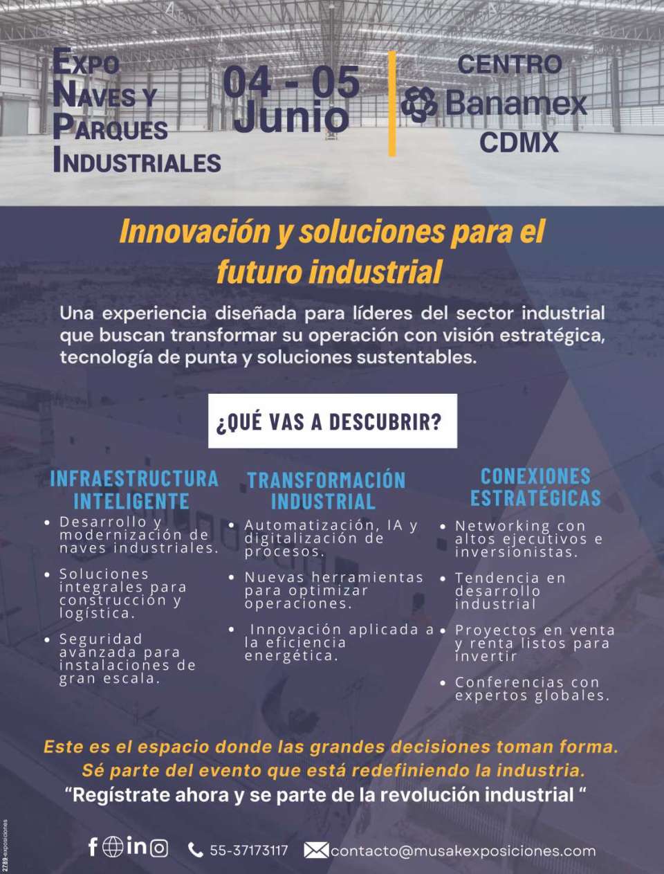 The Industrial Parks Trade Show, June 4 to 5, 2025 in CitiBanamex Mexico City. The Industrial Parks Trade Show, June 4 to 5, 2025 in CitiBanamex Mexico City.
