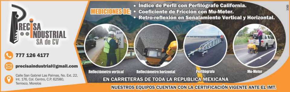 Profile index measurements with California profilograph, friction measurements with Mu-Meter, retro reflection measurements in vertical and horizontal marking Profile index measurements with California profilograph, friction measurements with Mu-Meter, retro reflection measurements in vertical and horizontal marking