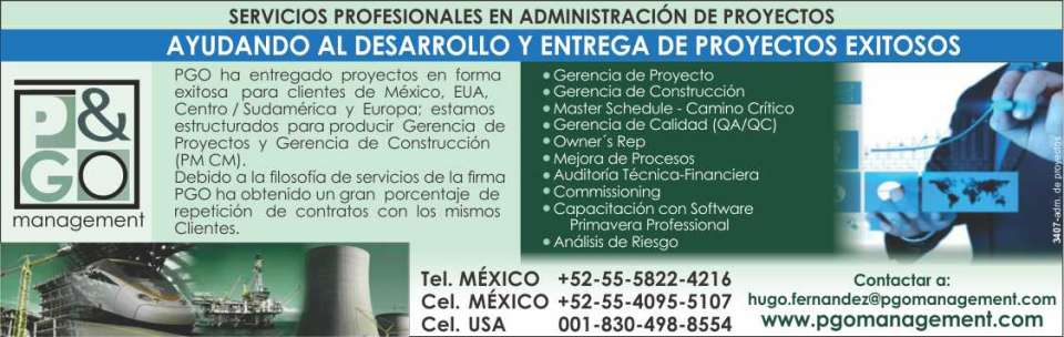 Servicios Profesionales en Administracion de Proyectos, ayudando al desarrollo y entrega de proyectos exitosos. Gerencia de Proyectos.Gerencia de Construccion. Master Schedule - Camino Critico. Servicios Profesionales en Administracion de Proyectos, ayudando al desarrollo y entrega de proyectos exitosos. Gerencia de Proyectos.Gerencia de Construccion. Master Schedule - Camino Critico.