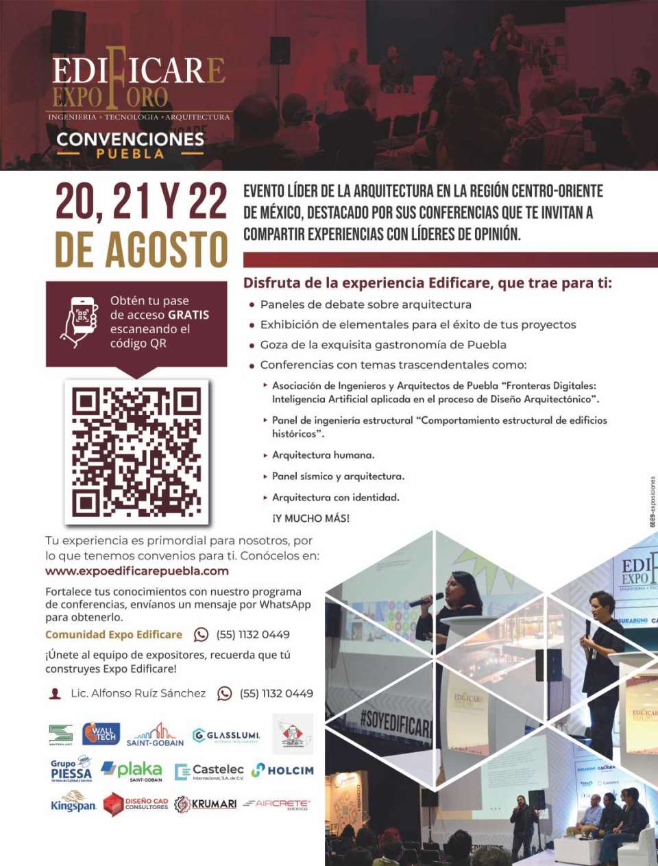 Expo Foro Edificare Puebla. Evento lider en la region Centro-Oriente de Mexico, del 20 al 22 de Agosto 2024 en el Centro de Convenciones William O. Jenkins en la Ciudad de Puebla. Expo Foro Edificare Puebla. Evento lider en la region Centro-Oriente de Mexico, del 20 al 22 de Agosto 2024 en el Centro de Convenciones William O. Jenkins en la Ciudad de Puebla.