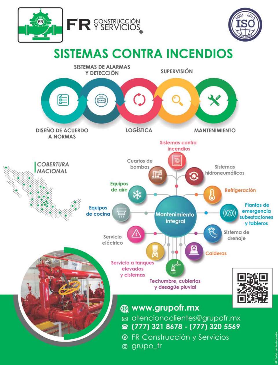 Sistemas contra incendios, sistemas de alarmas y deteccion, supervision, diseño de acuerdo a normas, logistica, mantenimiento Sistemas contra incendios, sistemas de alarmas y deteccion, supervision, diseño de acuerdo a normas, logistica, mantenimiento