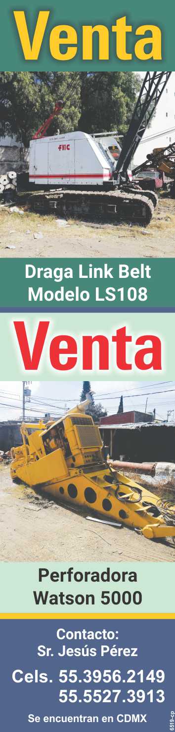Venta de Draga Link Belt LS108 y Perforadora Watson 5 Venta de Draga Link Belt LS108 y Perforadora Watson 5