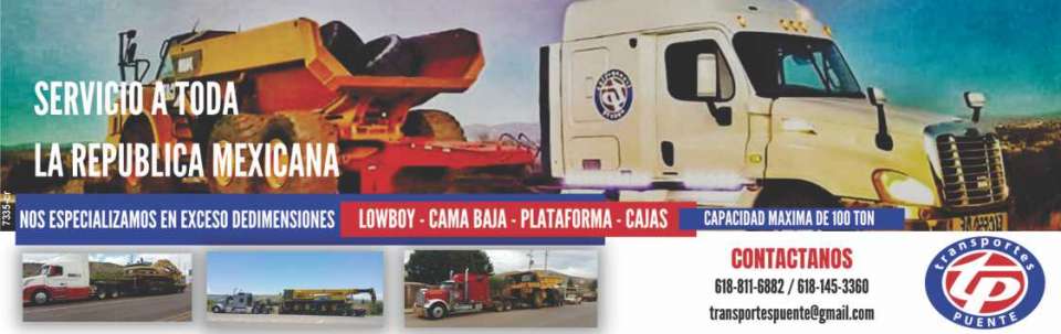 Transportes especializados, lowboy, cama baja, plataformas, cajas. Nos especializamos en exceso de dimensiones Transportes especializados, lowboy, cama baja, plataformas, cajas. Nos especializamos en exceso de dimensiones