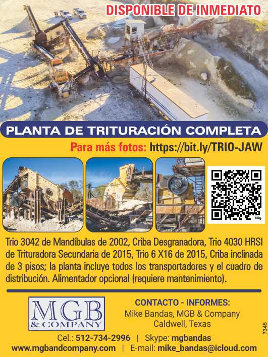16 Komatsu D155AX-8, 2013 Komatsu-Joy Mining RF-7,2002 Deister Modelo BTFM3P-3820, Trituradora Cedarapids 5064 HRSI de 1991, Kolberg 36” X 25’,Trituradora de Quijada Sandvik de 47 ”X 43” 2003 16 Komatsu D155AX-8, 2013 Komatsu-Joy Mining RF-7,2002 Deister Modelo BTFM3P-3820, Trituradora Cedarapids 5064 HRSI de 1991, Kolberg 36” X 25’,Trituradora de Quijada Sandvik de 47 ”X 43” 2003