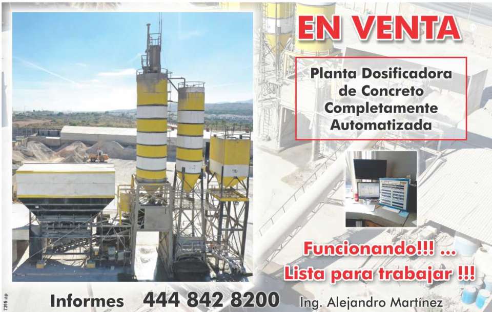 EN VENTA¡ Planta Dosificadora de Concreto completamente automatizada. Funcionando¡¡ Lista para trabajar¡¡ EN VENTA¡ Planta Dosificadora de Concreto completamente automatizada. Funcionando¡¡ Lista para trabajar¡¡