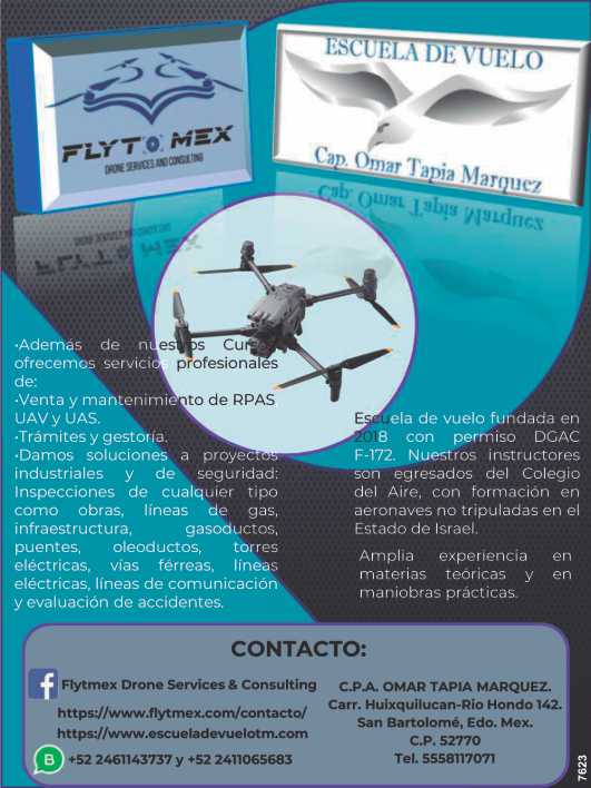 Flight School. Sale and Maintenance of RPAS, UAV and UAS. Procedures and Management Flight School. Sale and Maintenance of RPAS, UAV and UAS. Procedures and Management