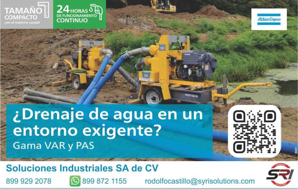 Drenaje de agua en un entorno exigente? Gama VAR y PAS. bombas para Agua Atlas Copco. Drenaje de agua en un entorno exigente? Gama VAR y PAS. bombas para Agua Atlas Copco.