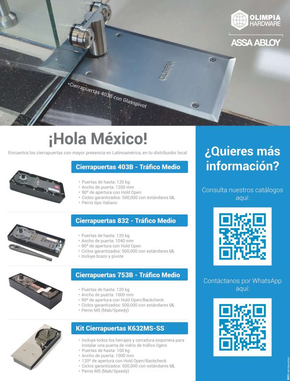 Encuentra los CIERRAPUERTAS con mayor presencia en Latinoamerica, en tu distribuidor local. OLIMPIA HARDWARE - ASSA ABLOY La marca de cierrapuertas, herrajes y accesorios lider en Latinoamerica. Encuentra los CIERRAPUERTAS con mayor presencia en Latinoamerica, en tu distribuidor local. OLIMPIA HARDWARE - ASSA ABLOY La marca de cierrapuertas, herrajes y accesorios lider en Latinoamerica.