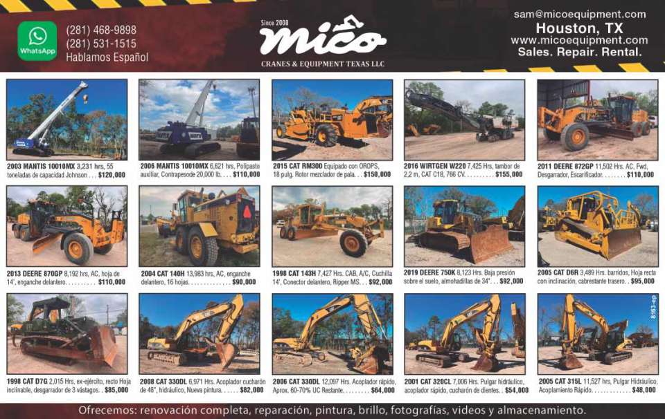 Mico Cranes & Equipment Texas - Used Equipment at Best Rates Mico Cranes & Equipment Texas - Used Equipment at Best Rates