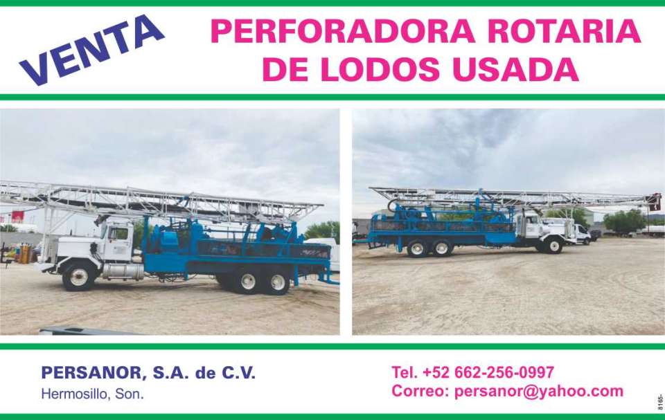 For sale used rotary mud drill, located in Hermosillo, Son. For sale used rotary mud drill, located in Hermosillo, Son.