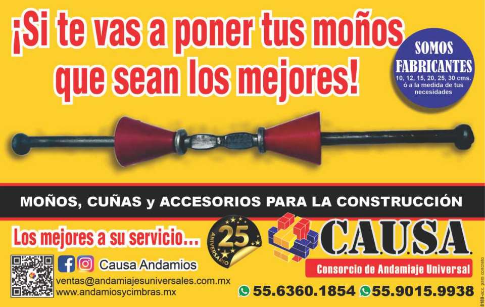 Accesorios para Concreto, Moños y Cuñas, Separadores de 0.10 a 1.20 m. Cuñas de acero de 0.15 x 0.75 m. Accesorios para Concreto, Moños y Cuñas, Separadores de 0.10 a 1.20 m. Cuñas de acero de 0.15 x 0.75 m.