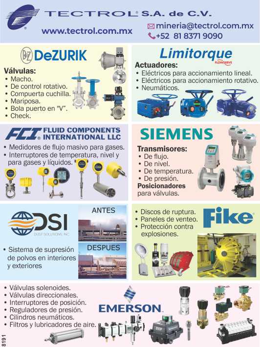 Transmisiones, Posicionadores, Sistemas de Supresion de polvos, Discos de Ruptura, Medidores de Flujo, Proteccion contra explosiones. DeZurik, Limitorque, FCI, SIEMENS, DSI, Fike, EMERSON. Transmisiones, Posicionadores, Sistemas de Supresion de polvos, Discos de Ruptura, Medidores de Flujo, Proteccion contra explosiones. DeZurik, Limitorque, FCI, SIEMENS, DSI, Fike, EMERSON.