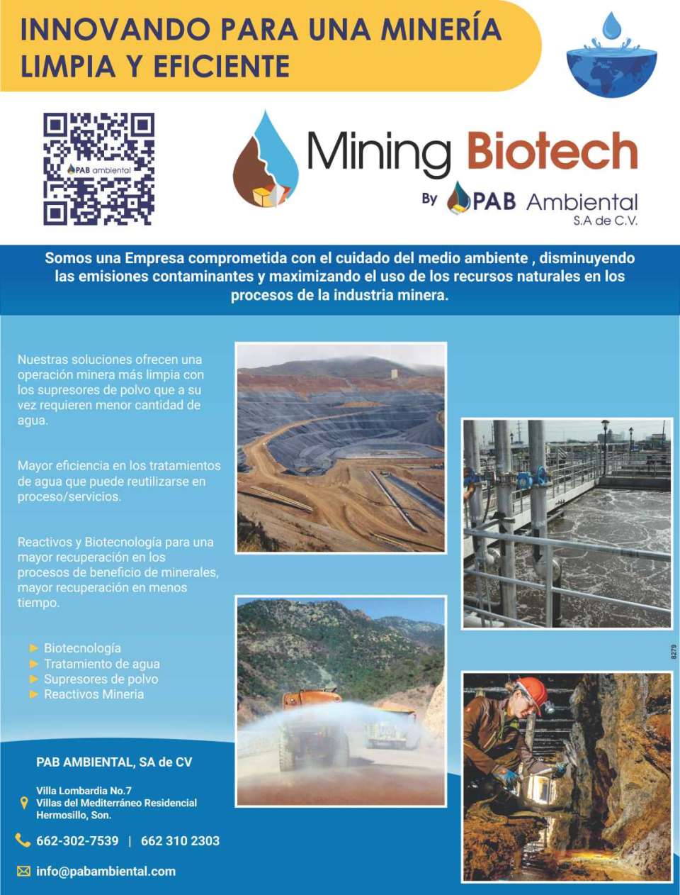 Somos unas empresa comprometida con el cuidado del medio ambiente, disminuyendo las emisiones contaminantes y maximizando el uso de los recursos naturales en los procesos de la industria minera. Somos unas empresa comprometida con el cuidado del medio ambiente, disminuyendo las emisiones contaminantes y maximizando el uso de los recursos naturales en los procesos de la industria minera.