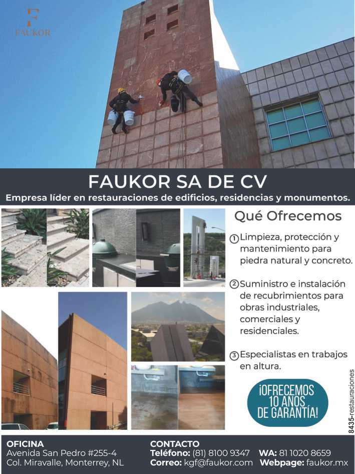 Empresa Lider en Restauracion de Edificios, Residencias y Monumentos. Suministro e Instalacion de Recubrimientos para Obras Industriales, Comerciales y Residenciales Trabajos en Altura. Empresa Lider en Restauracion de Edificios, Residencias y Monumentos. Suministro e Instalacion de Recubrimientos para Obras Industriales, Comerciales y Residenciales Trabajos en Altura.