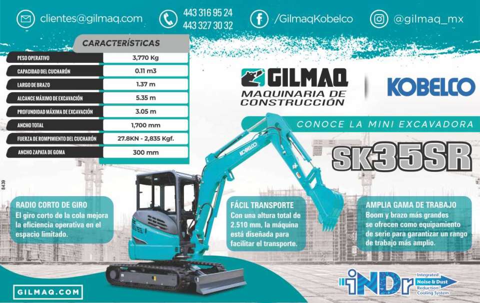 Gilmaq Maquinaria para Construccion. Conoce La Mini Excavadora SK35SR Radio Corto de Giro, Facil Transporte, Gilmaq Maquinaria para Construccion. Conoce La Mini Excavadora SK35SR Radio Corto de Giro, Facil Transporte,