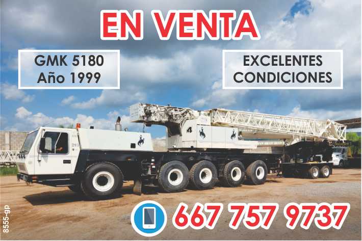 Grua Grove, Modelo GMK 5180, Año 1999. Excelentes Condiciones. En Venta Grua Grove, Modelo GMK 5180, Año 1999. Excelentes Condiciones. En Venta