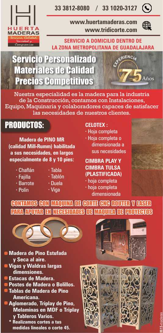 Madera de PINO MR, habilitada a sus necesidades, en largos especialmente de 8 y 10 pies. Servicio personalizado, materiales de calidad y precios competitivos. Madera de PINO MR, habilitada a sus necesidades, en largos especialmente de 8 y 10 pies. Servicio personalizado, materiales de calidad y precios competitivos.
