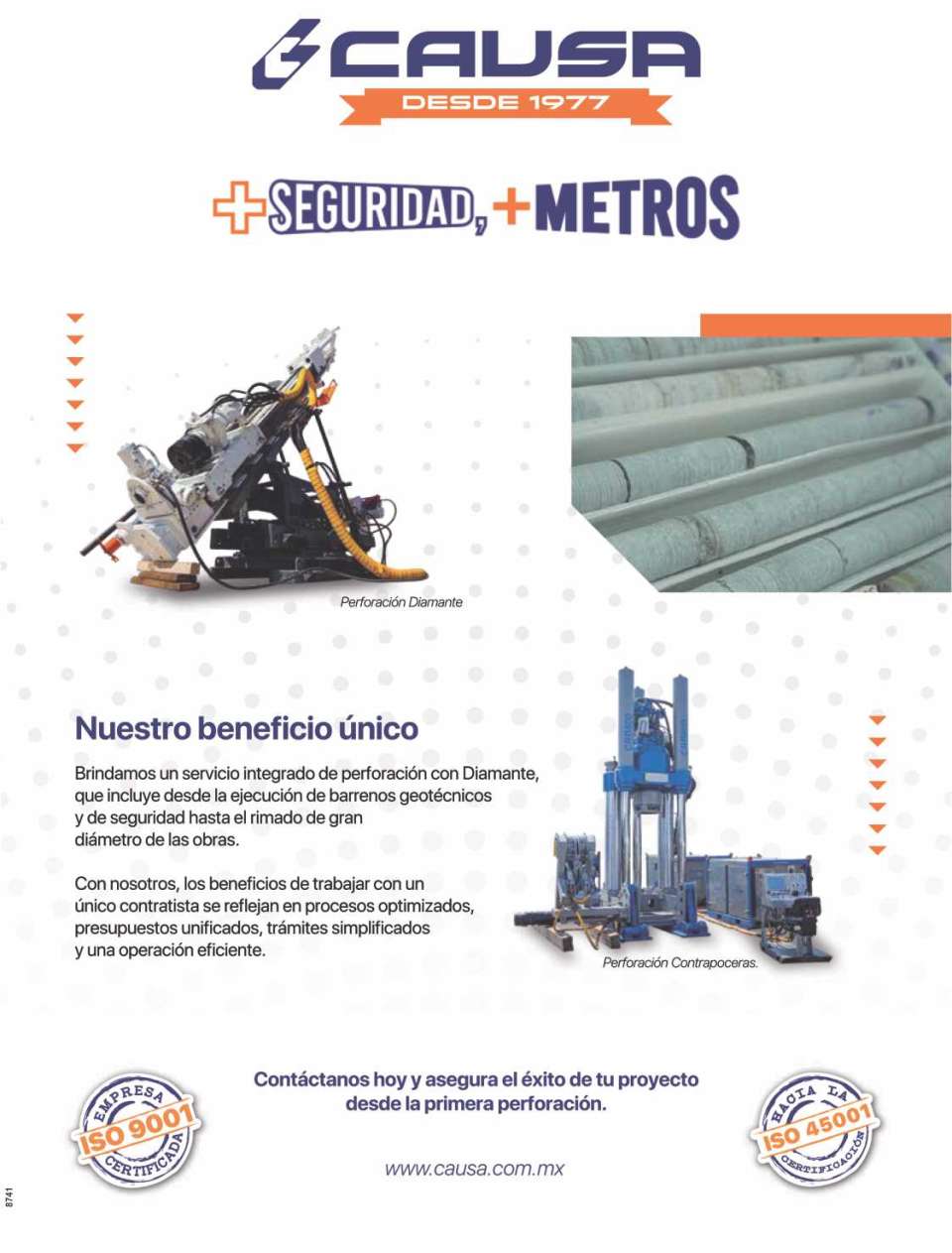 Utilizada para prospectar posibles yacimientos minerales. Equipos con los que contamos:37 Perforadoras para exploracion con diamante y 14 Maquinas diseñadas y fabricadas con nuestra propia tecnologia Utilizada para prospectar posibles yacimientos minerales. Equipos con los que contamos:37 Perforadoras para exploracion con diamante y 14 Maquinas diseñadas y fabricadas con nuestra propia tecnologia