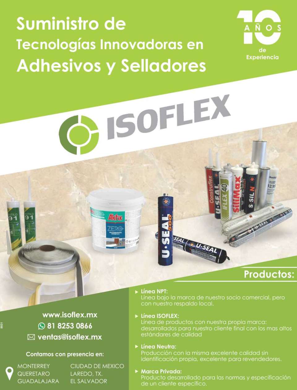 Supply of innovative technologies in adhesives and sealants Supply of innovative technologies in adhesives and sealants