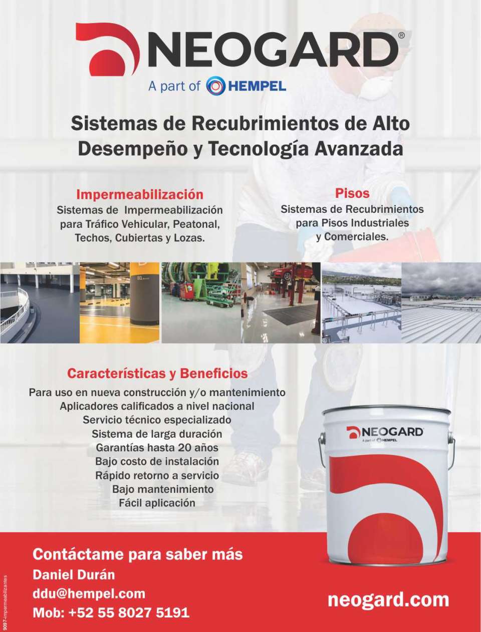 Sistemas de Recrubimientos de Tecnologia Avanzada, Waterproofing: Impermeabilizacion para Trafico Peatonal y Vehicular. Flooring: Recubrimientos para pisos. Roofing: Impermeabilizacion para techos.